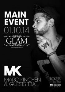 buy tickets for MK in Cardiff October 1st 2014 Glam Nightclub for freshers week