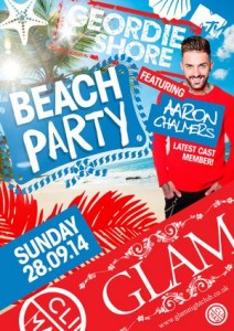 cardiff freshers tickets geordie shores aaron chalmers at glam nightclub