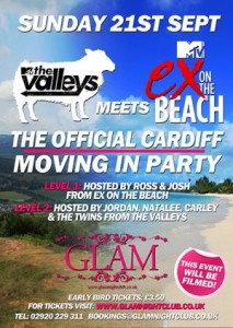 cardiff freshers tickets official moving in part at glam nightclub with ex on the beach and mtv the valleys