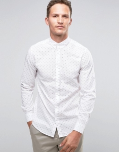 Selected Homme Long Sleeve Smart Shirt with Button Down Collar