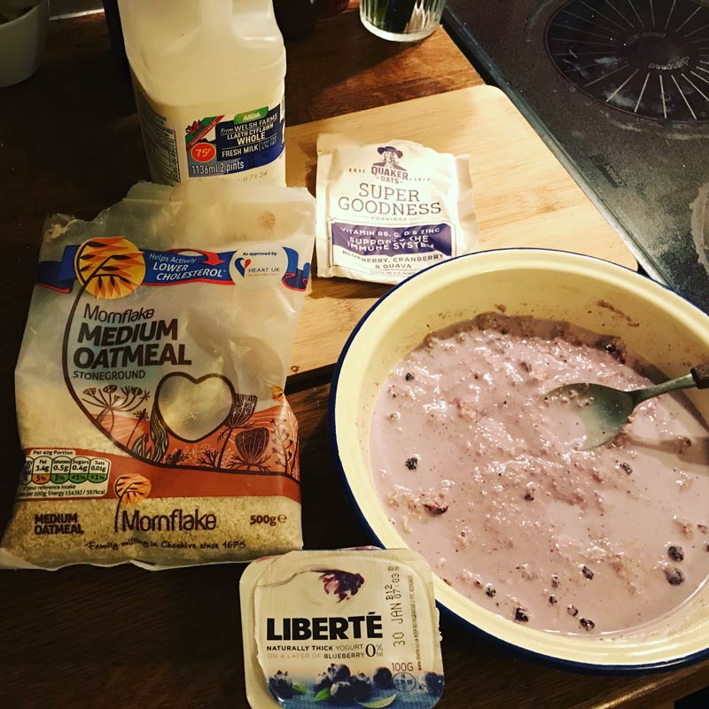 blueberry overnight oats proats recipe