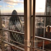42nd Floor of Duck and Waffle Restaurant London