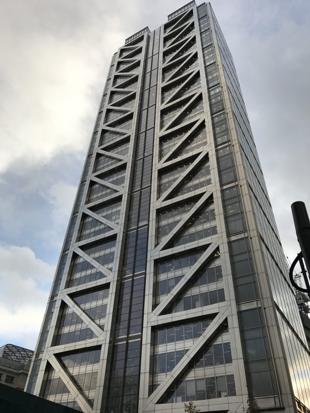 Outside of the duck and waffle building