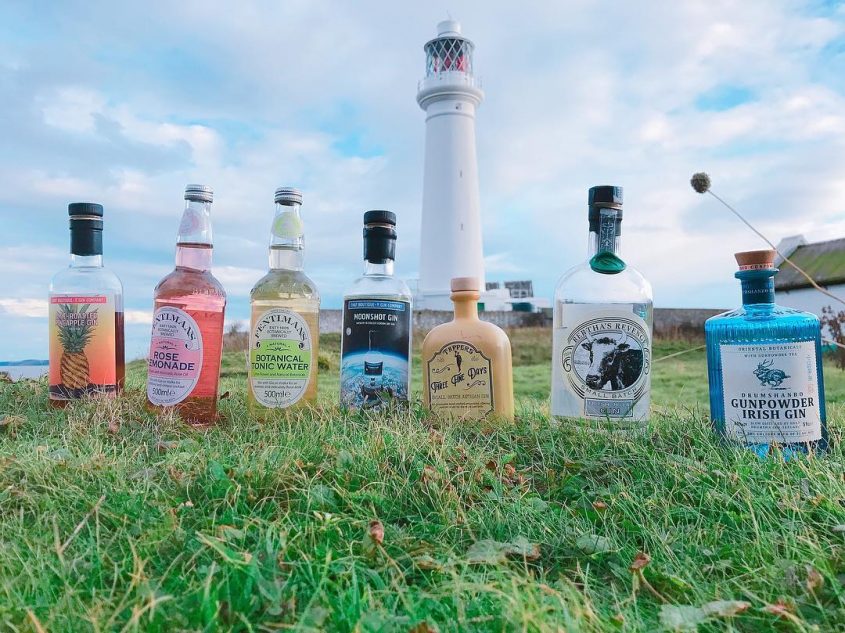 gin tasting on Flatholm Island with Cardiff Gin Club