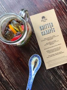 Insect cocktail and crickets at grub kitchen pop-up The Celtic Manor