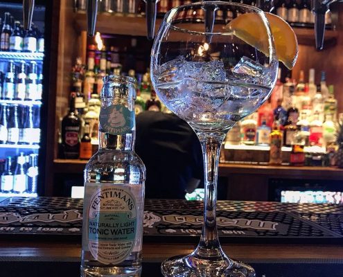 Gin and tonic at Head of Steam Cardiff