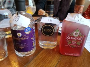 Gin tasting and judging in London