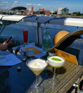Cocktails in Cardiff Bay
