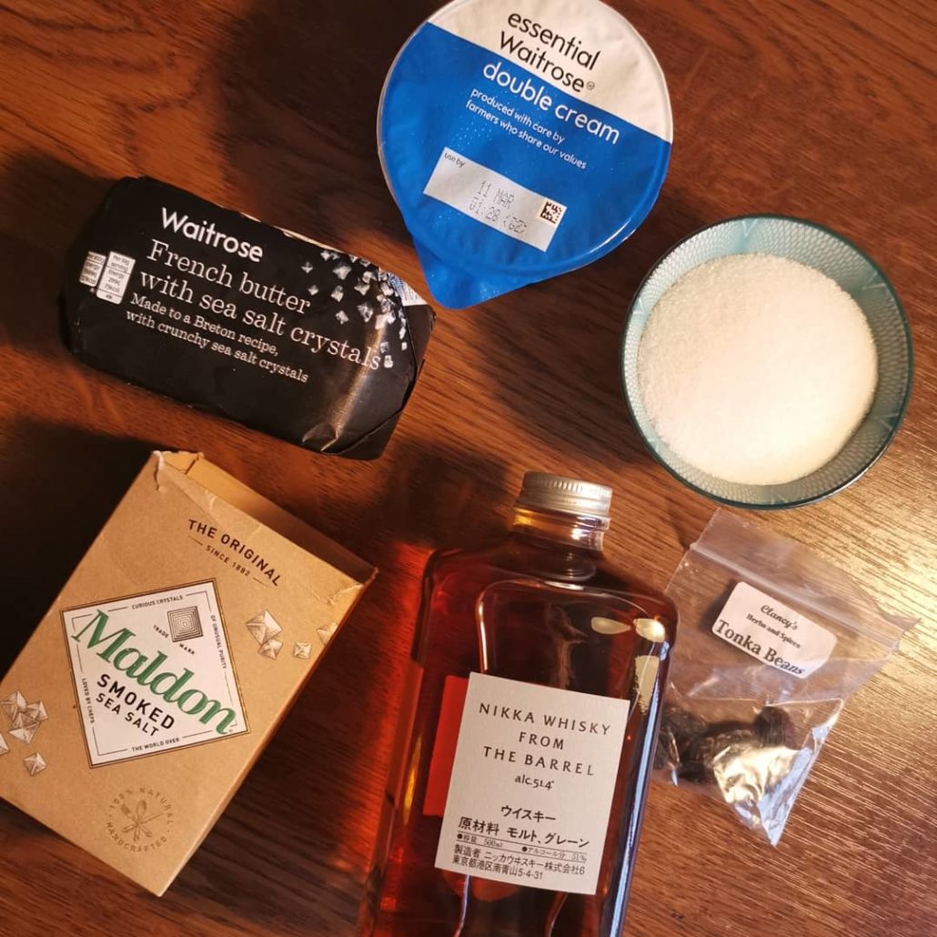 Nikka Whisky and Tonka Bean Smoked Salted Caramel Recipe Cardiff food