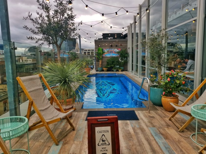 The Curtain Hotel Rooftop Pool - Shoreditch, London